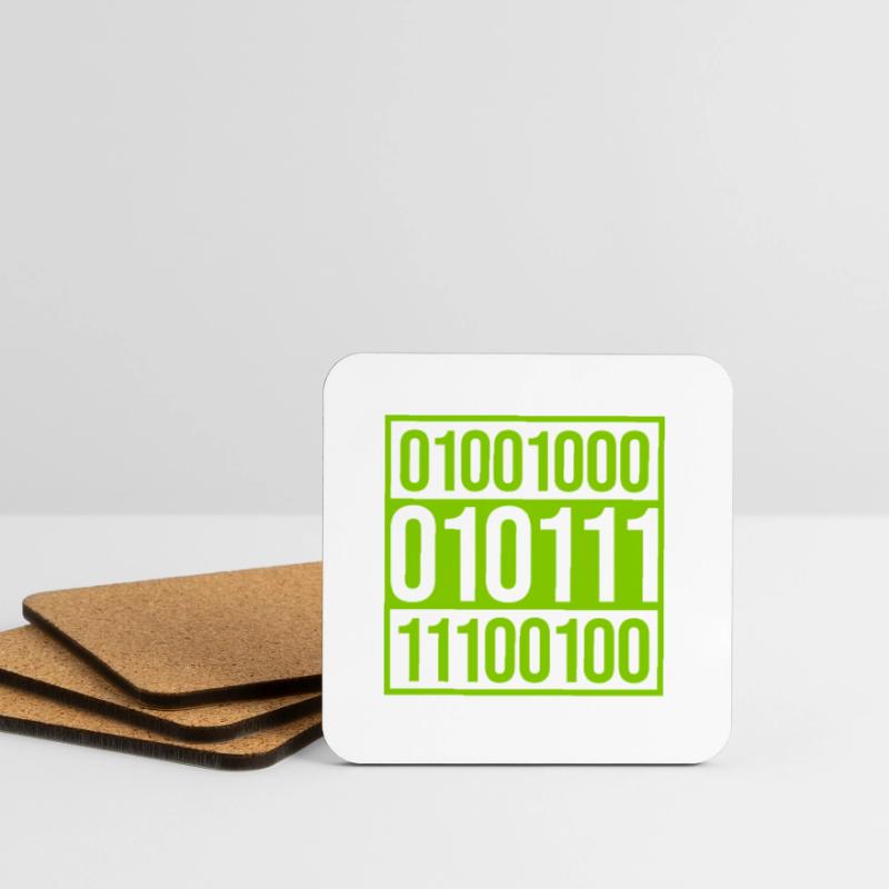 Binär Code Programm Sprache Untersetzer (4er-Set)