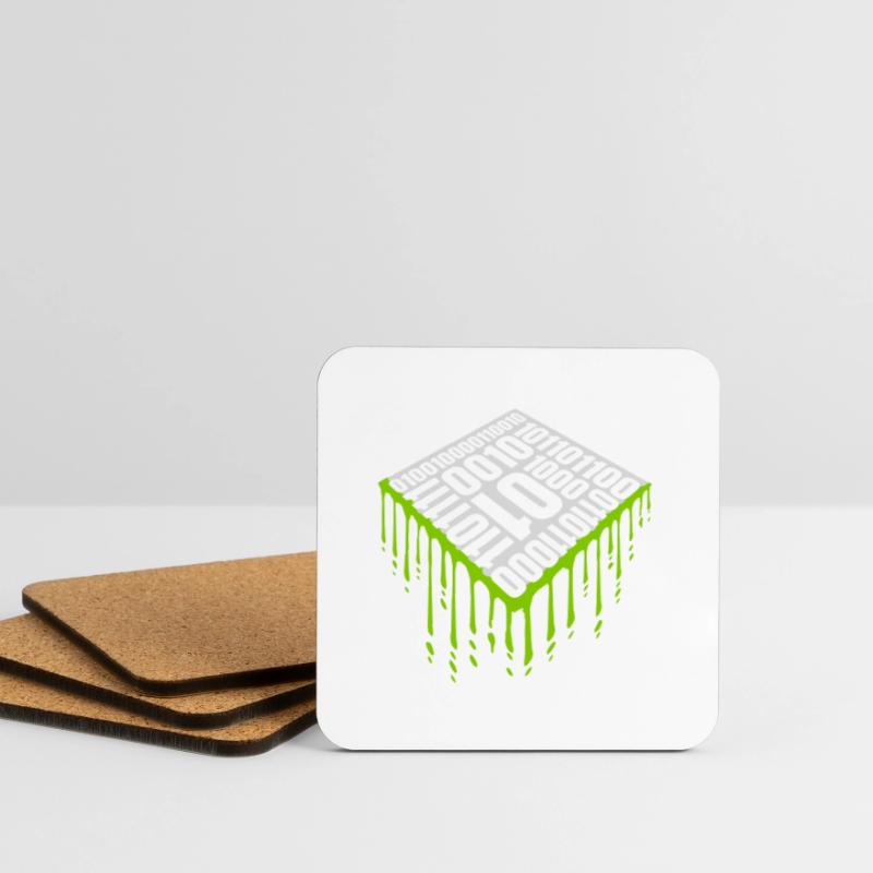 Binär Code Programm Sprache Untersetzer (4er-Set)