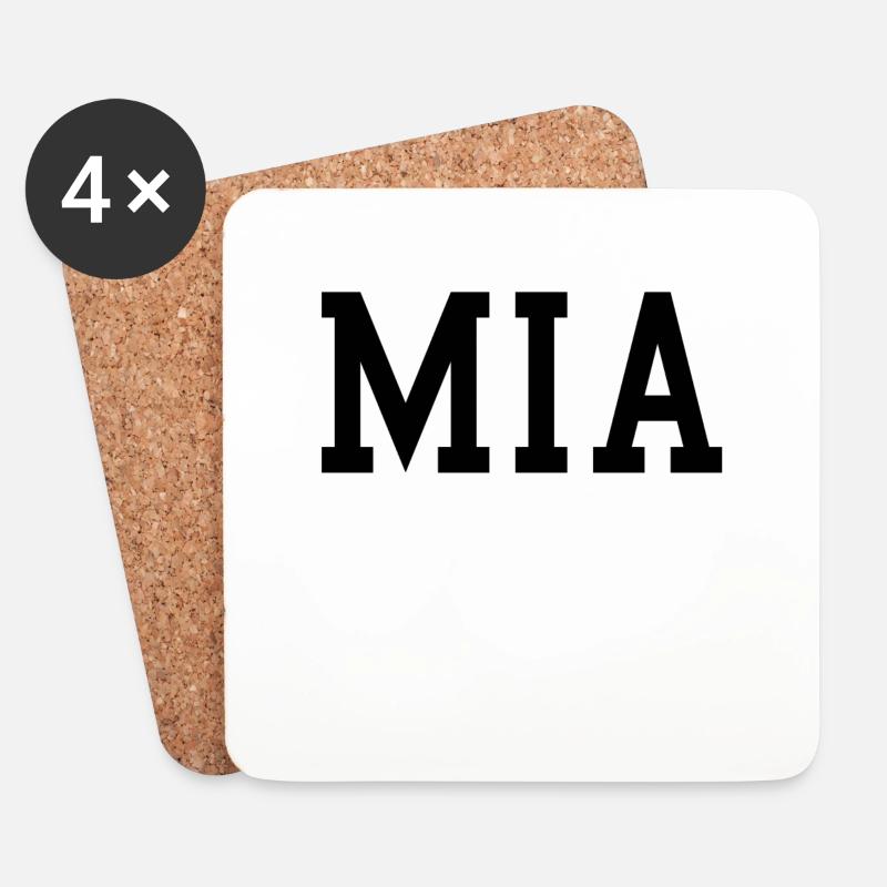 MIA - Untersetzer (4er-Set) - Weiß