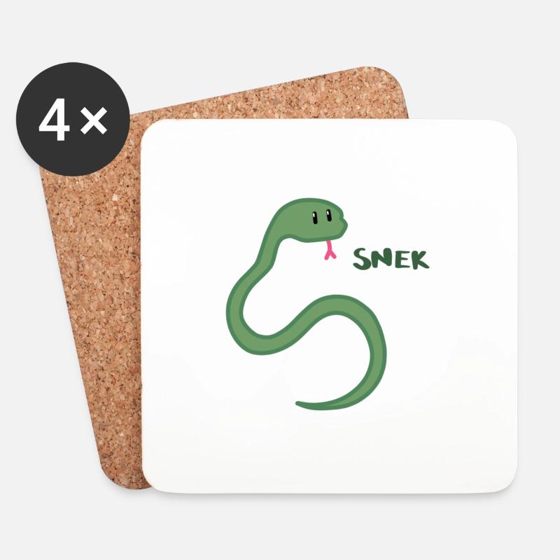 SNEK - Untersetzer (4er-Set) - Weiß