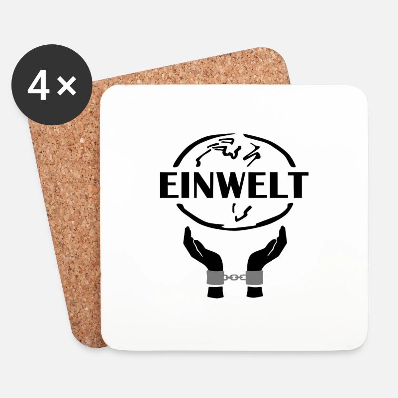 Einwelt - Untersetzer (4er-Set) - Weiß