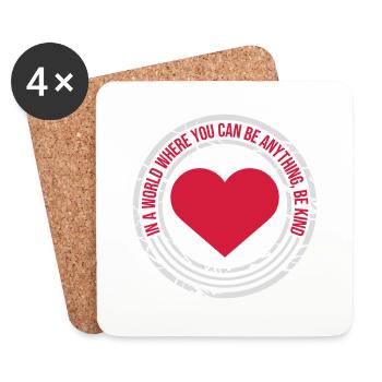 you can be kind - Coasters (set of 4) - white - Front