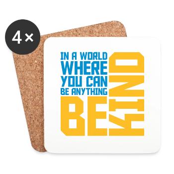 you can be kind - Coasters (set of 4) - white - Front