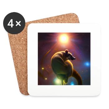 Coati - Coasters (set of 4) - white - Front