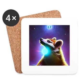 Coati - Coasters (set of 4) - white - Front