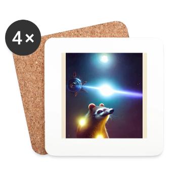 Coati - Coasters (set of 4) - white - Front