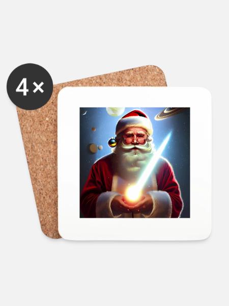 Santa Claus Santa Claus Christmas - Coasters (set of 4) - white