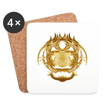 Le Temps du Dragon - Dessous de verre (lot de 4) - blanc - Devant