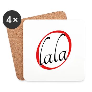 O lala - Untersetzer (4er-Set) - Weiß - Vorne