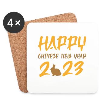 Happy Chinese New Year 2023 - Untersetzer (4er-Set) - Weiß - Vorne