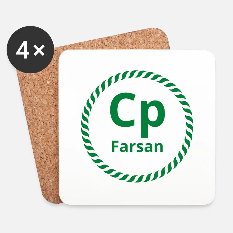 CP-Farsan - Untersetzer (4er-Set) - Weiß