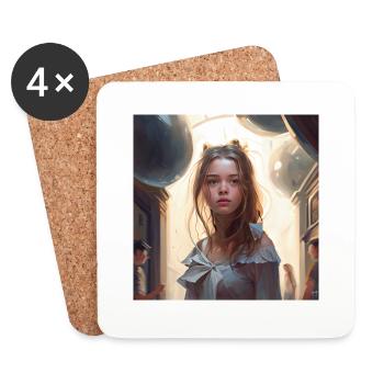 i can see you 3 - Coasters (set of 4) - white - Front