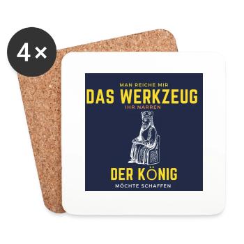 Man reiche mir da werkzeug ihr narren - Untersetzer (4er-Set) - Weiß - Vorne