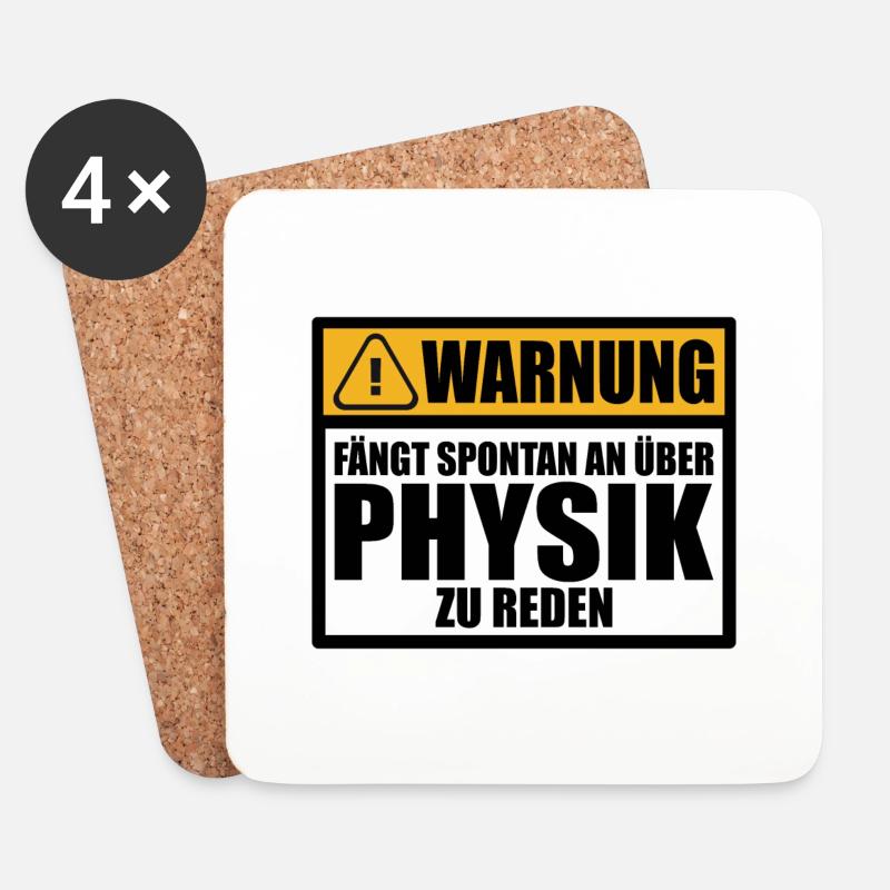 Physik Lustige Sprüche Witziger Physiker Spruch - Untersetzer (4er-Set) - Weiß
