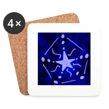 ELECTRIC STAR - Coasters (set of 4) - white - Front