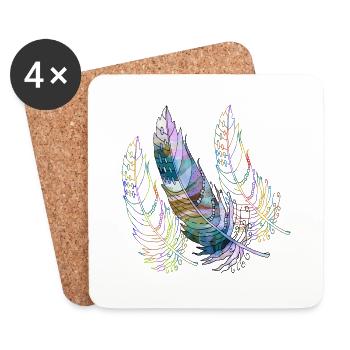 Pen - Coasters (set of 4) - white - Front