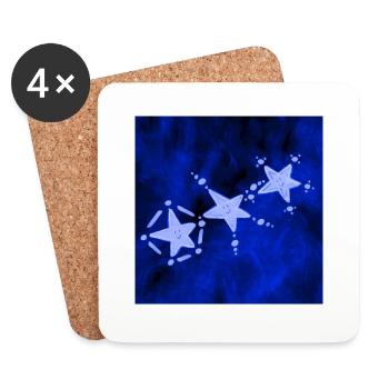 THREE STARS ELECTRIC - Coasters (set of 4) - white - Front