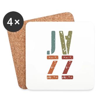 Jazz Retro - Untersetzer (4er-Set) - Weiß - Vorne