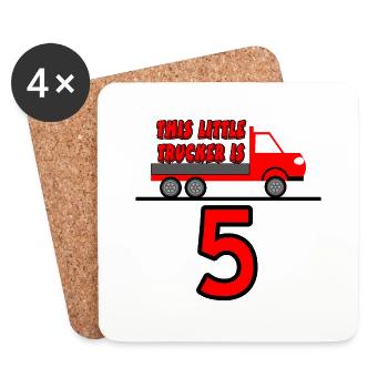 Truck - Untersetzer (4er-Set) - Weiß - Vorne