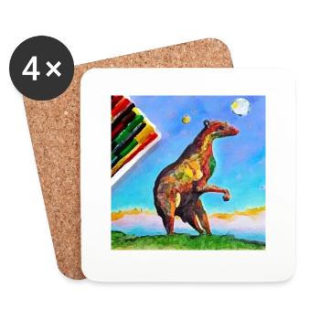 Animal du Futur - Dessous de verre (lot de 4) - blanc - Devant
