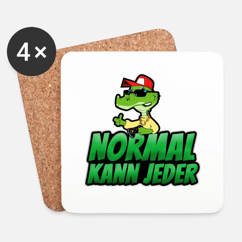 Normal kann Jeder - Untersetzer (4er-Set) - Weiß