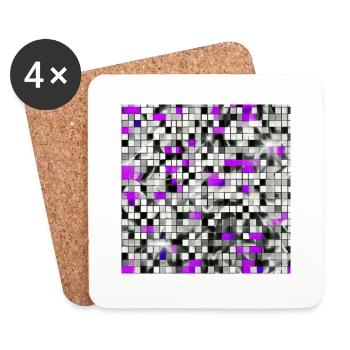 Disco Ball - Coasters (set of 4) - white - Front