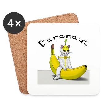 Bananaut - Untersetzer (4er-Set) - Weiß - Vorne