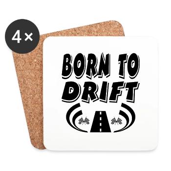 Car - Coasters (set of 4) - white - Front