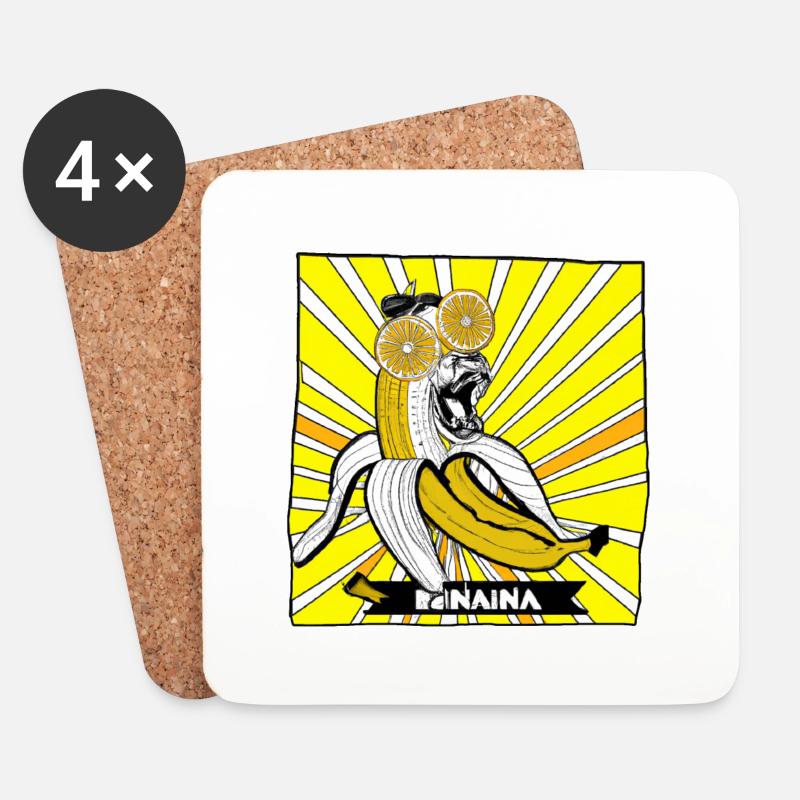 Banaina - Untersetzer (4er-Set) - Weiß