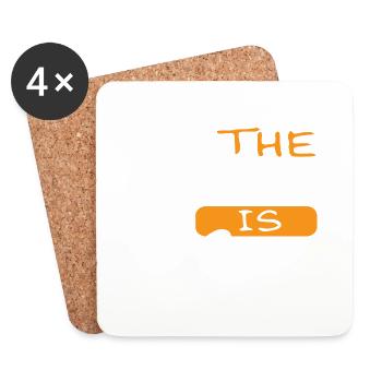 The Time is Now - Coasters (set of 4) - white - Front