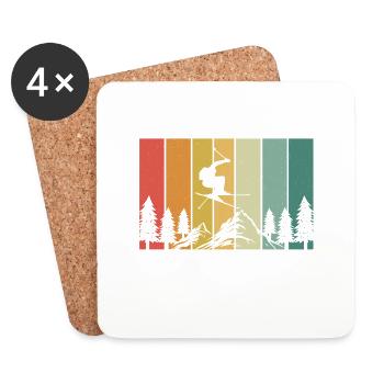 Don ́t Follow me i do Stupid things - Coasters (set of 4) - white - Front