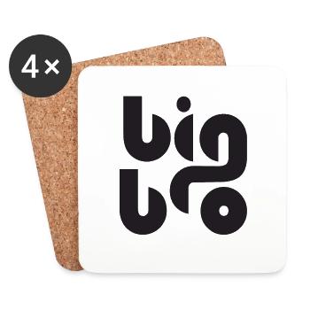 Big Bro - Untersetzer (4er-Set) - Weiß - Vorne