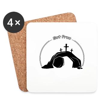 Set free - Coasters (set of 4) - white - Front