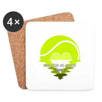 Best sport - Dessous de verre (lot de 4) - blanc - Devant