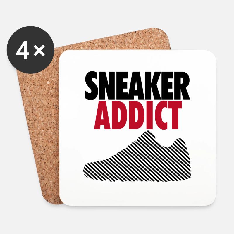 Sneaker Addict - Untersetzer (4er-Set) - Weiß