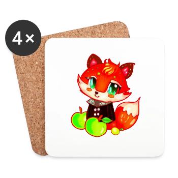 Applefox - Dessous de verre (lot de 4) - blanc - Devant