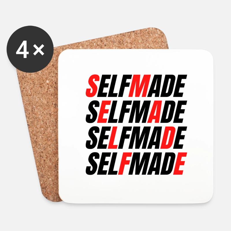 Selfmade - Untersetzer (4er-Set) - Weiß