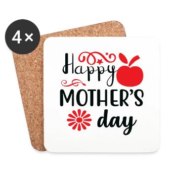 Happy mother´s day - Untersetzer (4er-Set) - Weiß - Vorne