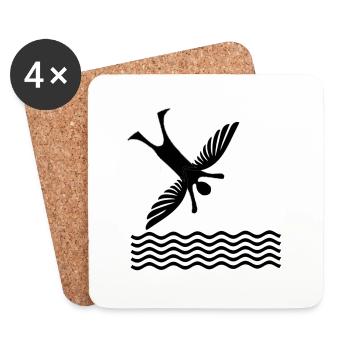 Icarus - Coasters (set of 4) - white - Front
