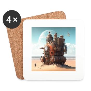 Time Machine Gift - Coasters (set of 4) - white - Front