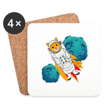 animal - Untersetzer (4er-Set) - Weiß - Vorne