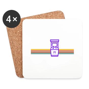 GAME ON! - Coasters (set of 4) - white - Front