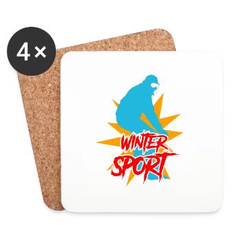 Sports - Untersetzer (4er-Set) - Weiß - Vorne