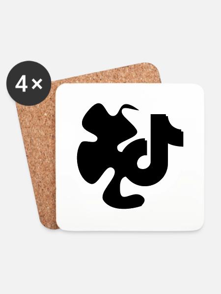 TikTok Star - Untersetzer (4er-Set) - Weiß