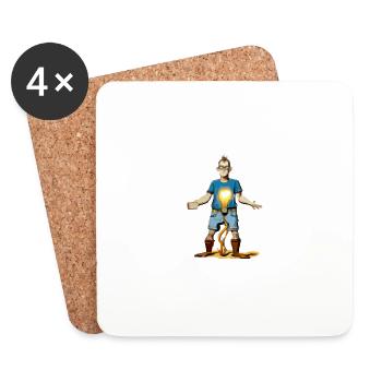 Je ne suis pas un génie - Dessous de verre (lot de 4) - blanc - Devant