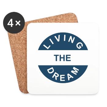 Living The Dream Design aus dem Film Limitless - Untersetzer (4er-Set) - Weiß - Vorne