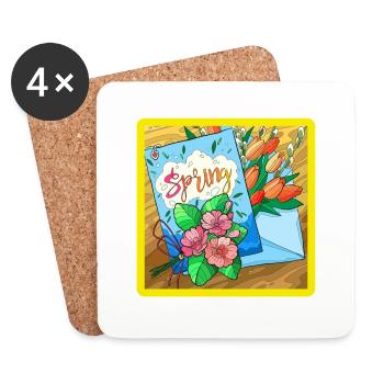 Spring - Untersetzer (4er-Set) - Weiß - Vorne