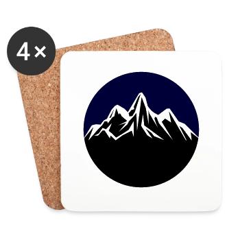Mountains - Coasters (set of 4) - white - Front