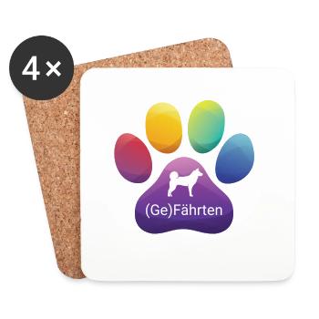 Gefährten - Untersetzer (4er-Set) - Weiß - Vorne