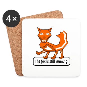 The fox is still running - Untersetzer (4er-Set) - Weiß - Vorne